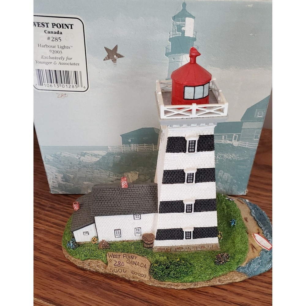 Harbour Lights Lighthouses #285 "West Point" (Canada) COA. 280/5000